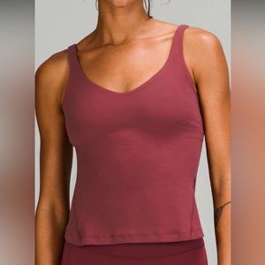 Lululemon Align Waist-Length Tank Top
Color: Mulled Wine Size 10